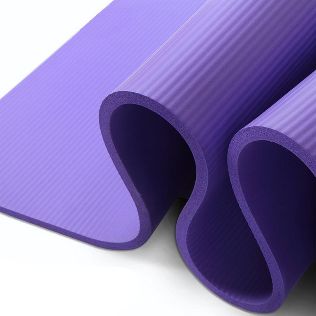 Yoga Pilates Mat Fitness Exercise Dance Women Men Home Cushion Pad Purple