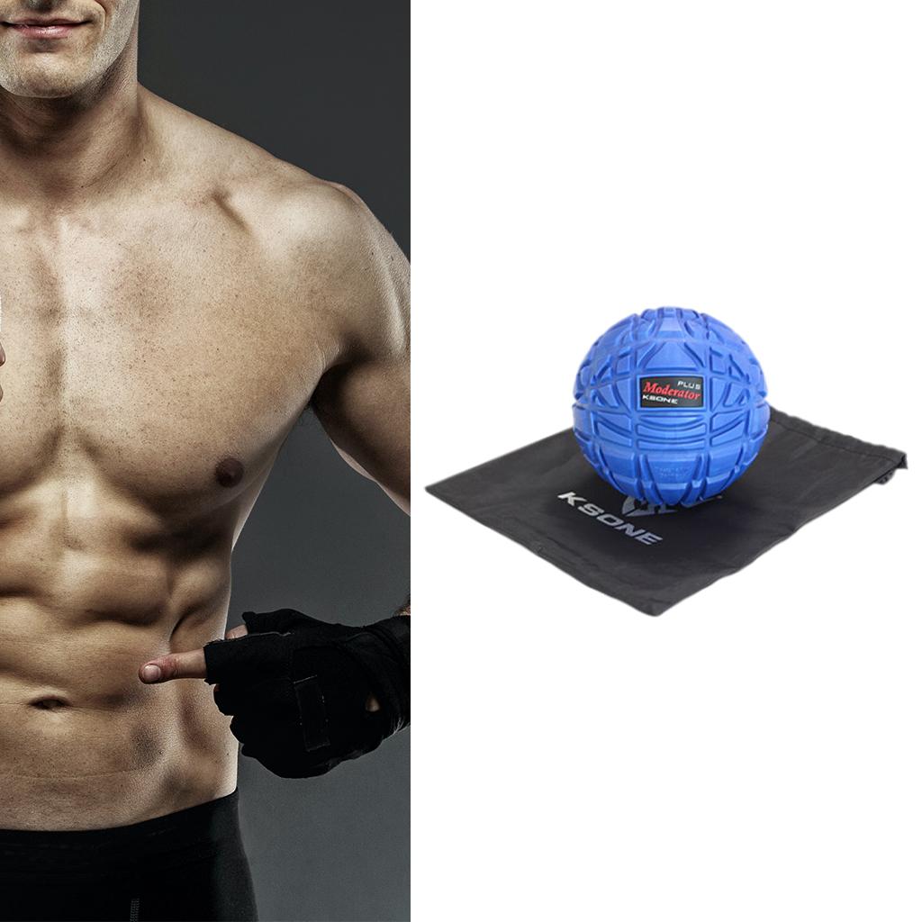 Muscle Max Massage Ball for Fascial Relaxation Relax Tight Muscle 12cm blue