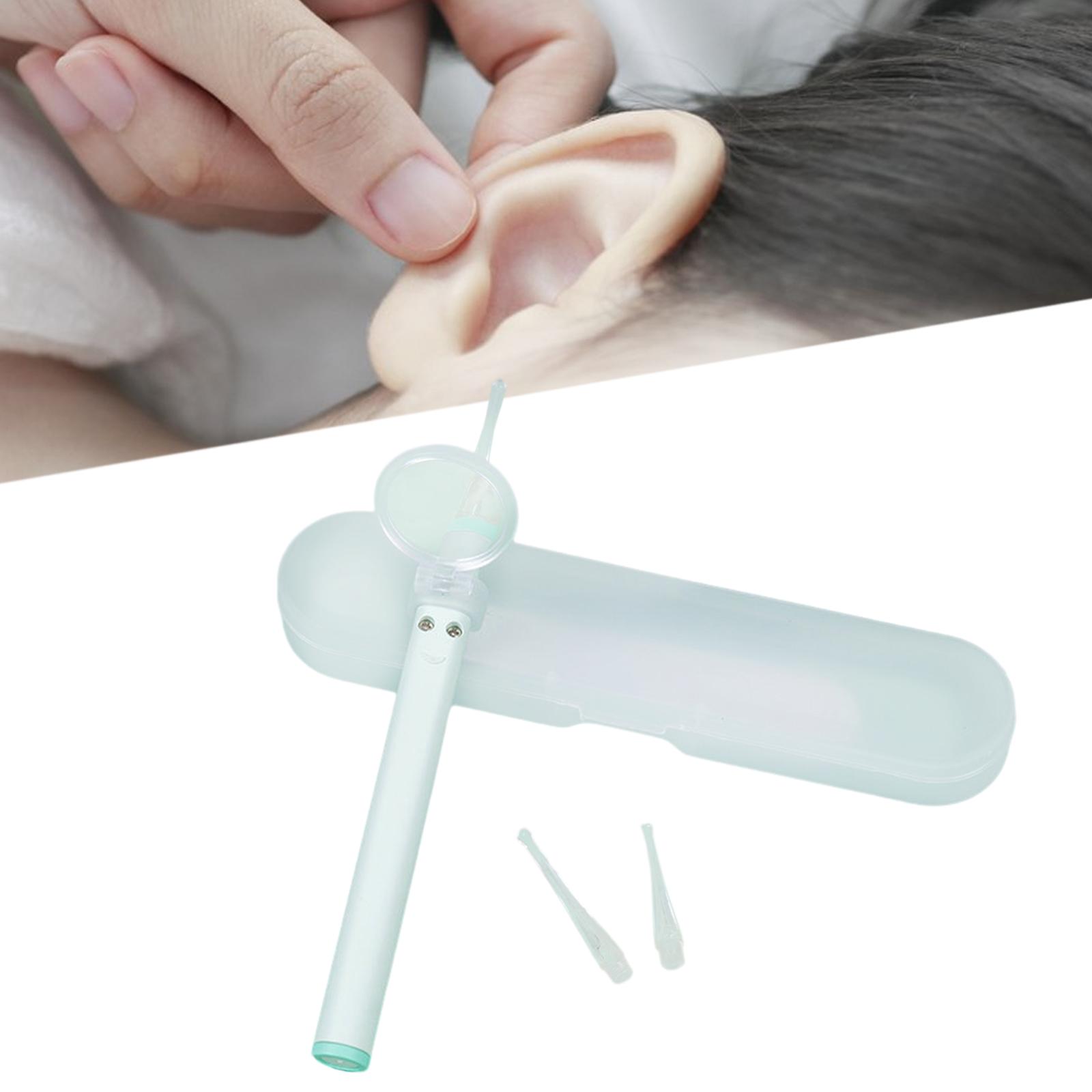 Earwax Remover Kits Portable Reusable Handheld Kids Ear Picker Green
