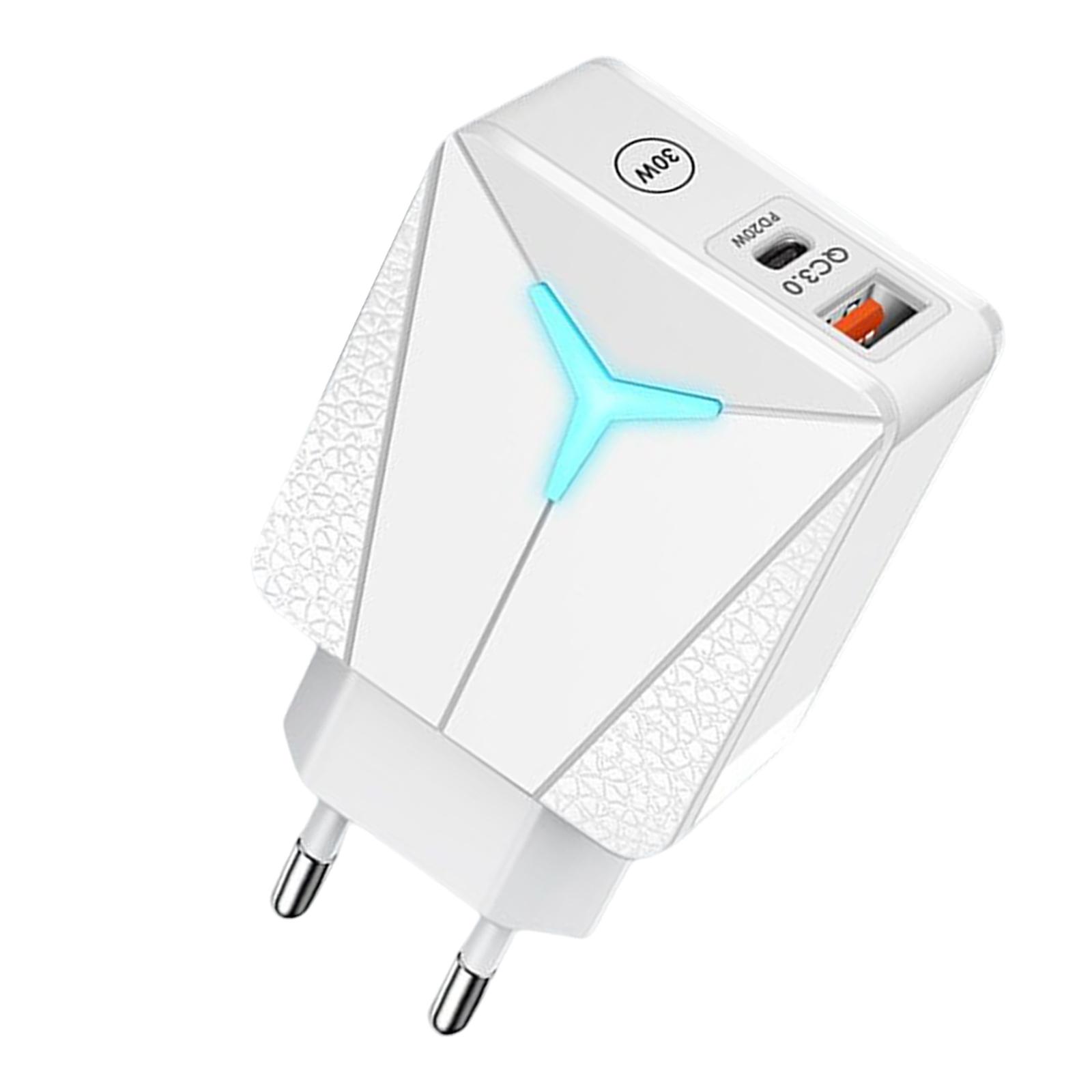 Phone Charger Plug Portable PD 20W QC3.0 Converter for Home Use Travel