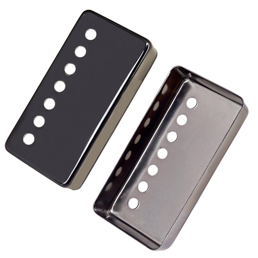 2pcs 7 Holes Brass Humbucker Pickup Covers for Les Paul Replacement