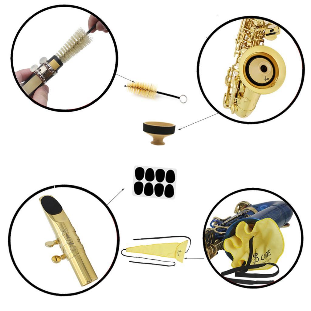 4 in 1 Saxophone Parts Passing Cloth Sax Mute Flute Head Brush