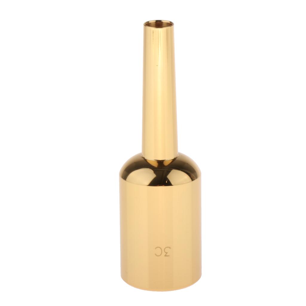 Heavy Duty Trumpet Mouthpiece Perfect for Beginner & Professional Gold 3C