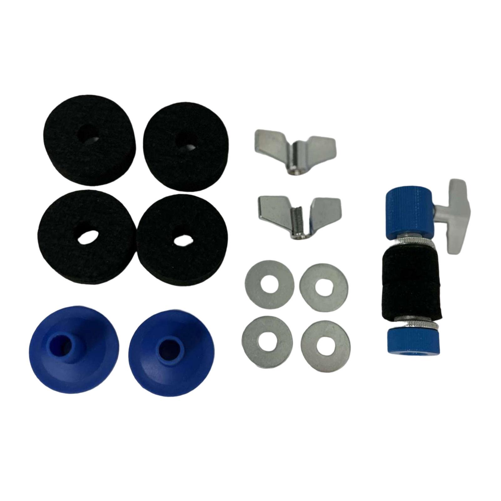 Jazz Drum Clutch Pad Wear Resistant Cymbal Holder Fitments Practical Blue