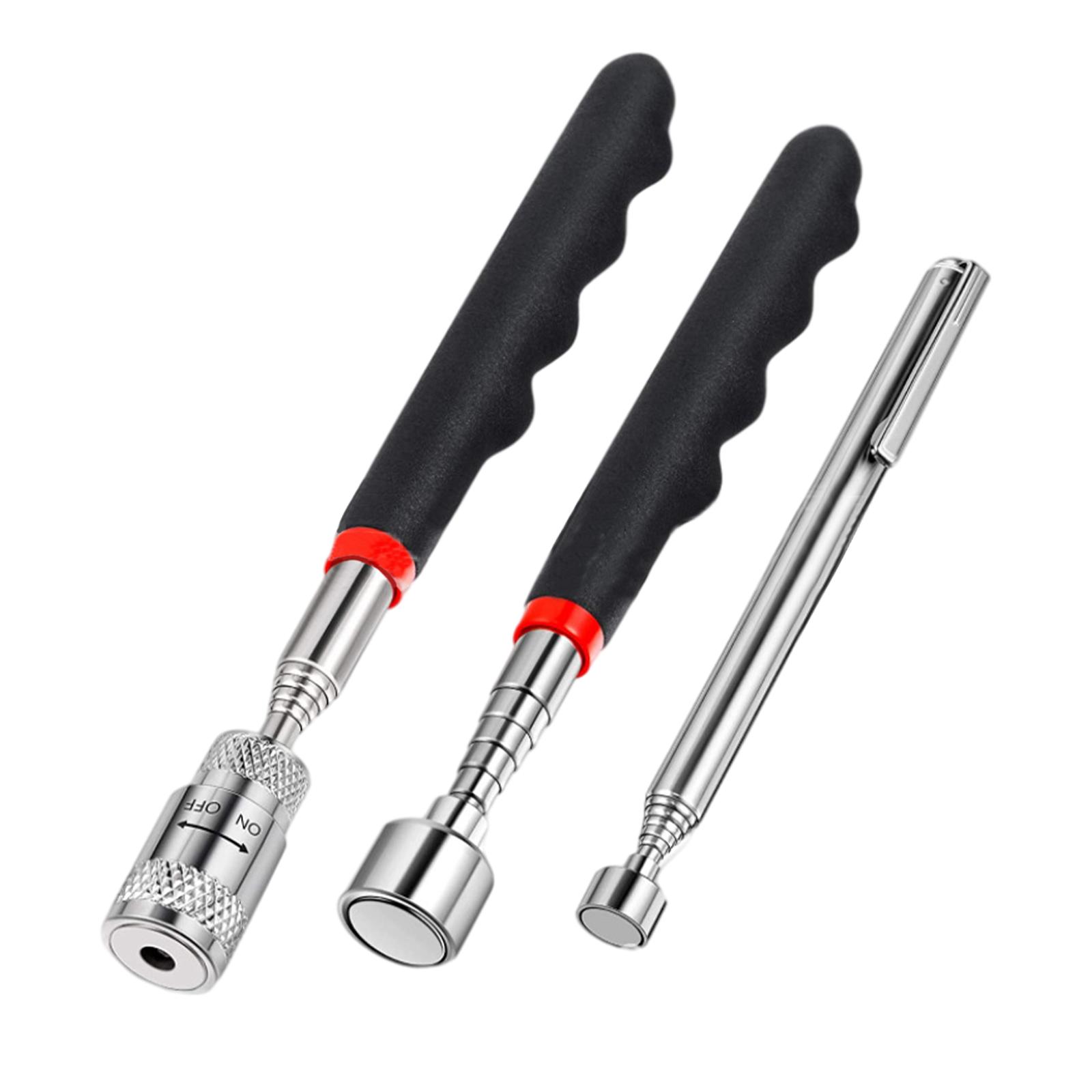 3pcs Magnetic Alloy Steel Telescopic Magnet Grip Pick-up Tool