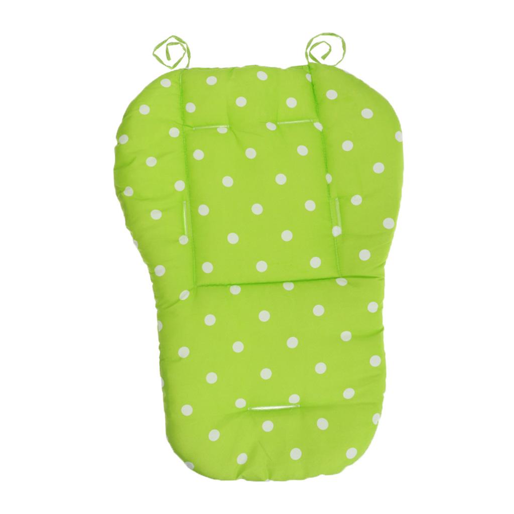 Baby Pushchair Stroller Kids Seat Pad Pram Liner Cushion Mat Green Dot