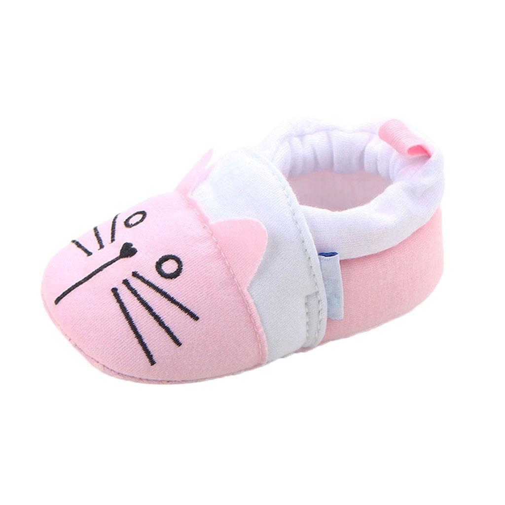 Cute Cartoon Animal Unisex Kids Toddler Soft Sole Baby Shoes Cat - 11cm