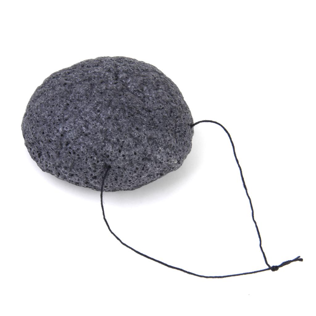 Natural Konjac Face Washing Cleansing Pad Sponge Cosmetic Washing Puff Black