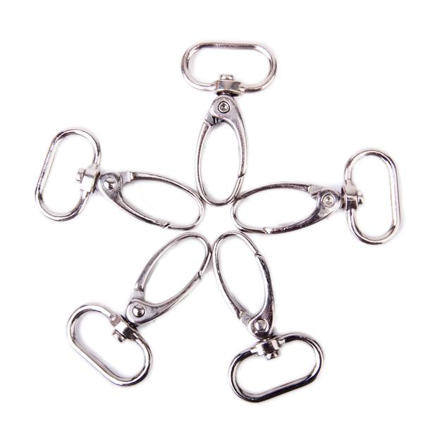 5pcs 3/4 Inch Swivel Trigger Snap Hooks Silver