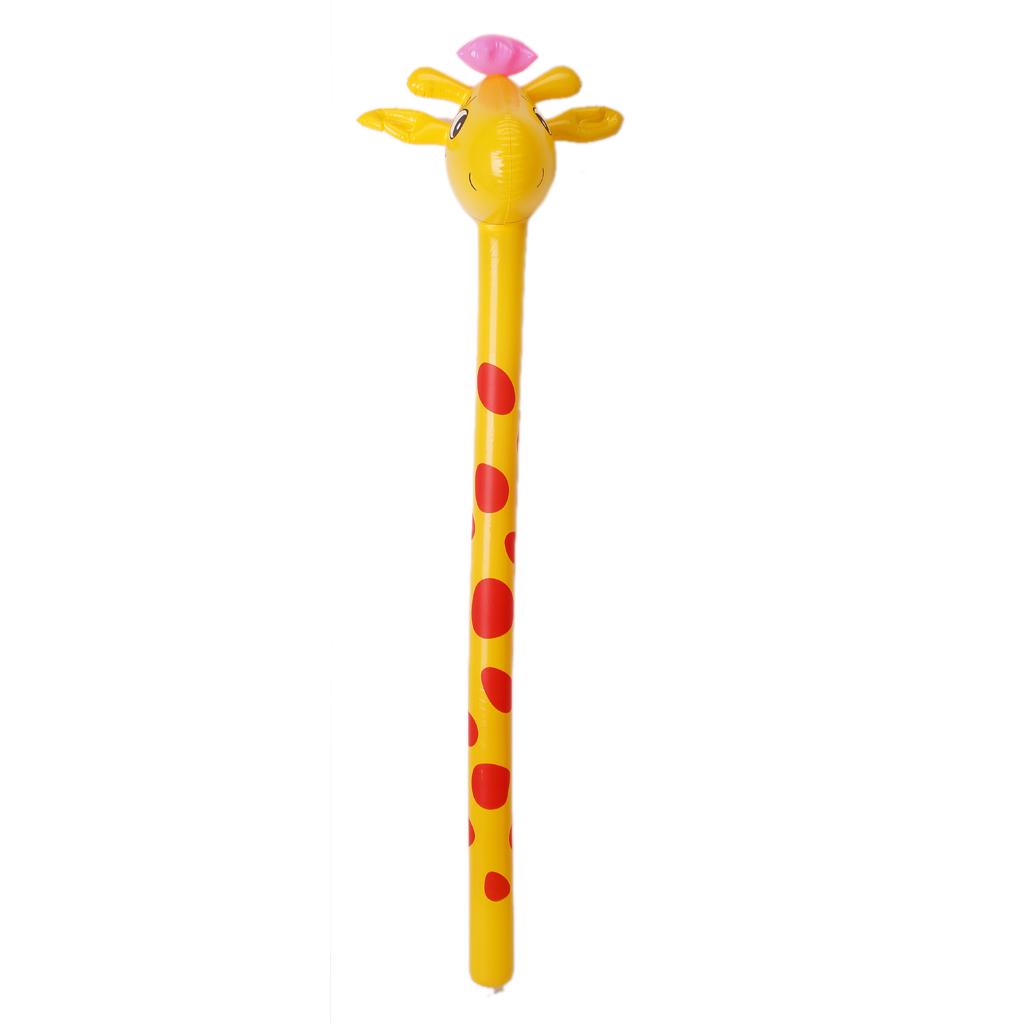 122cm Giraffe Stick Inflatable Toy Party Favor Yellow and Red