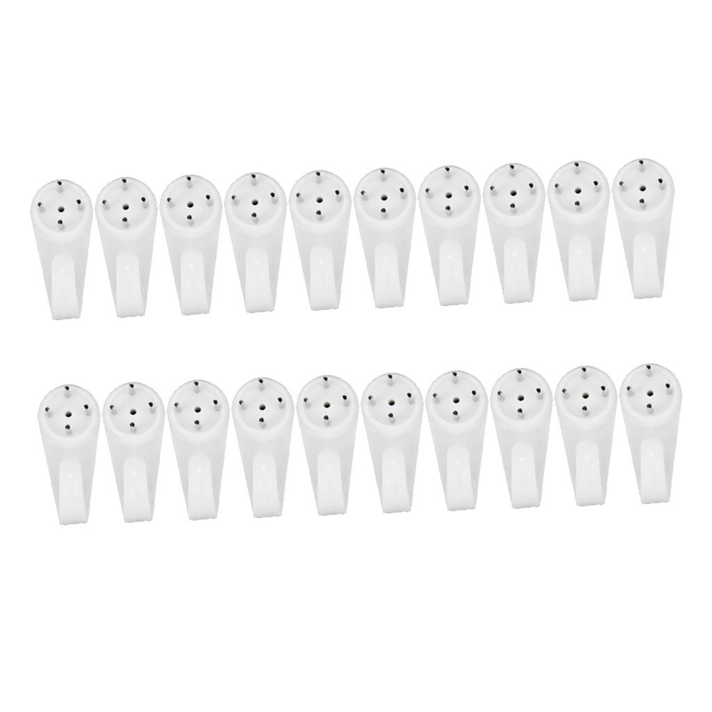 40Pcs Invisible M L Hardwall Picture Frame Clock Hanger Hanging Hooks Studs