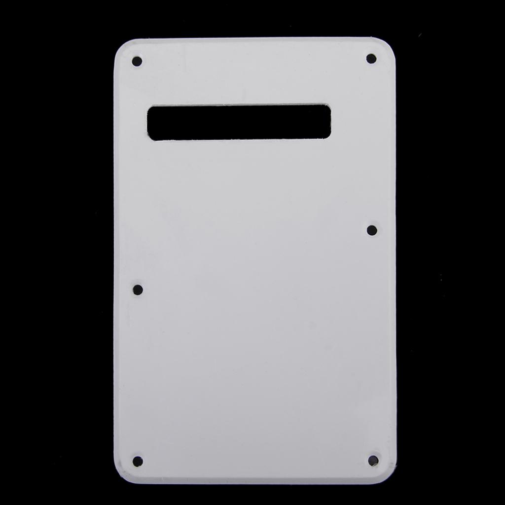 Single Ply Tremolo Cover Backplate for Electric Guitar White