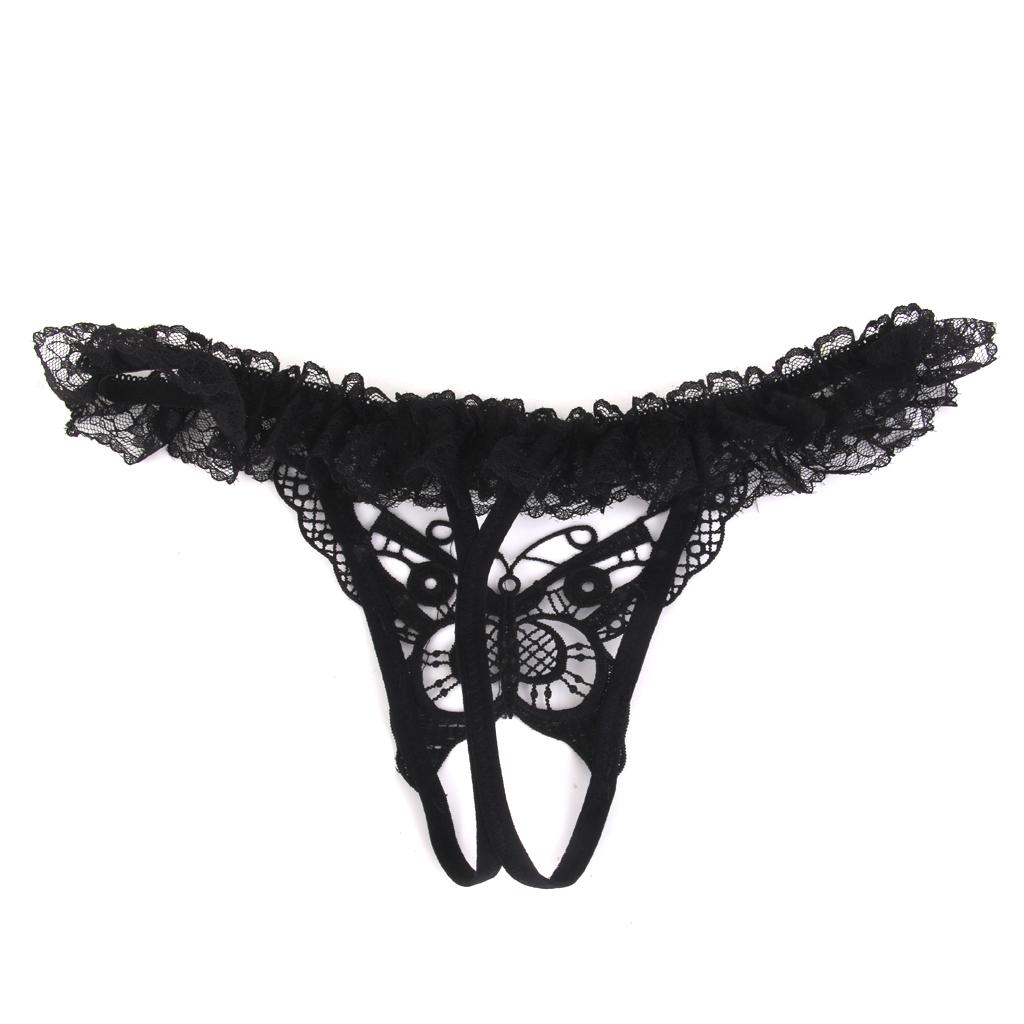 Sexy Womens Lace butterfly Underwear Lingerie G-string Thongs Panties