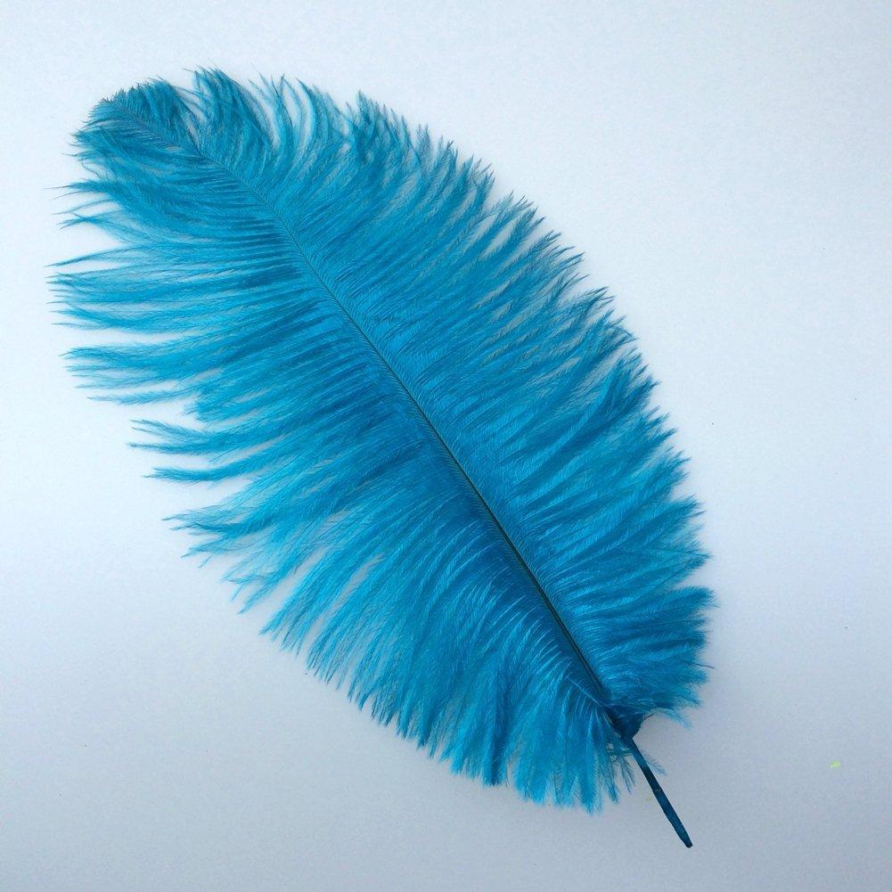 10pcs/Lot Beautiful Ostrich Feathers 15-20cm - Navy Blue