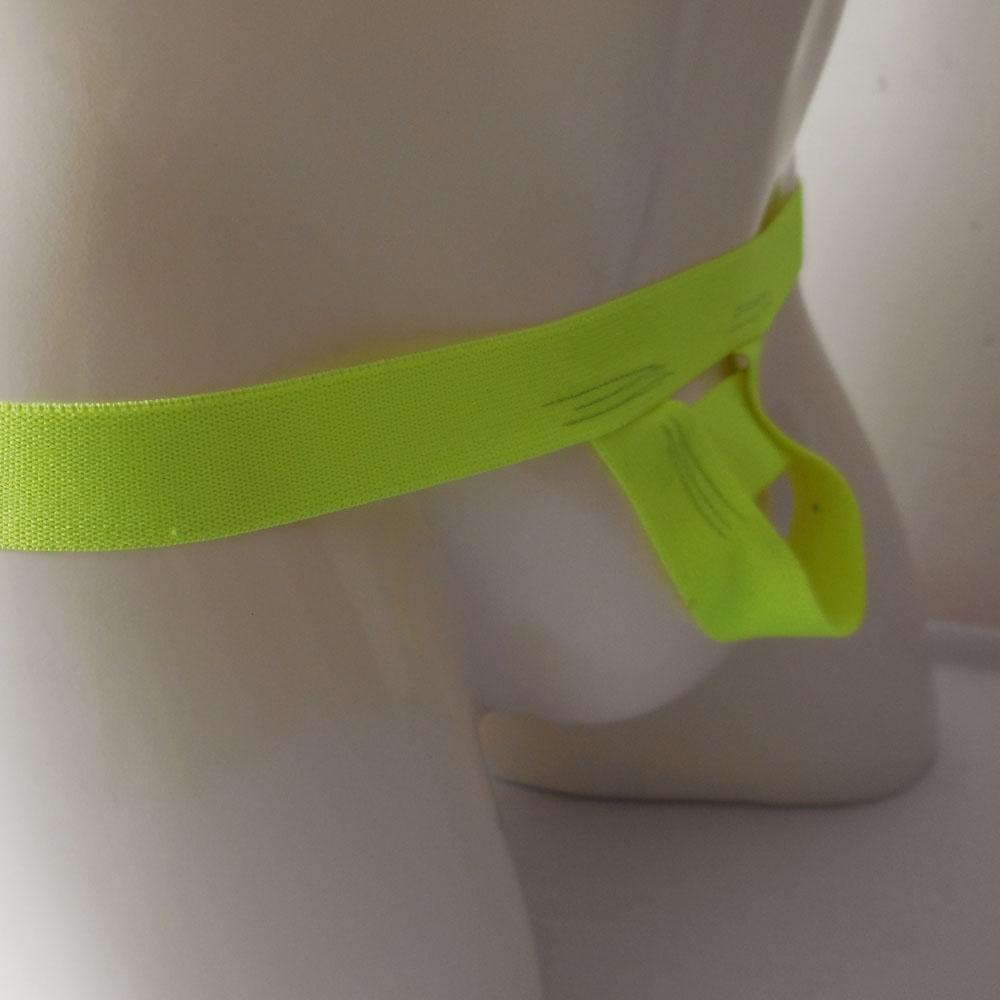 Men's Sexy Underwear Jockstrap G-string Open Thong Briefs Green