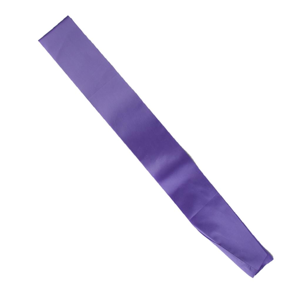 Blank Plain Satin Sash Pale Purple