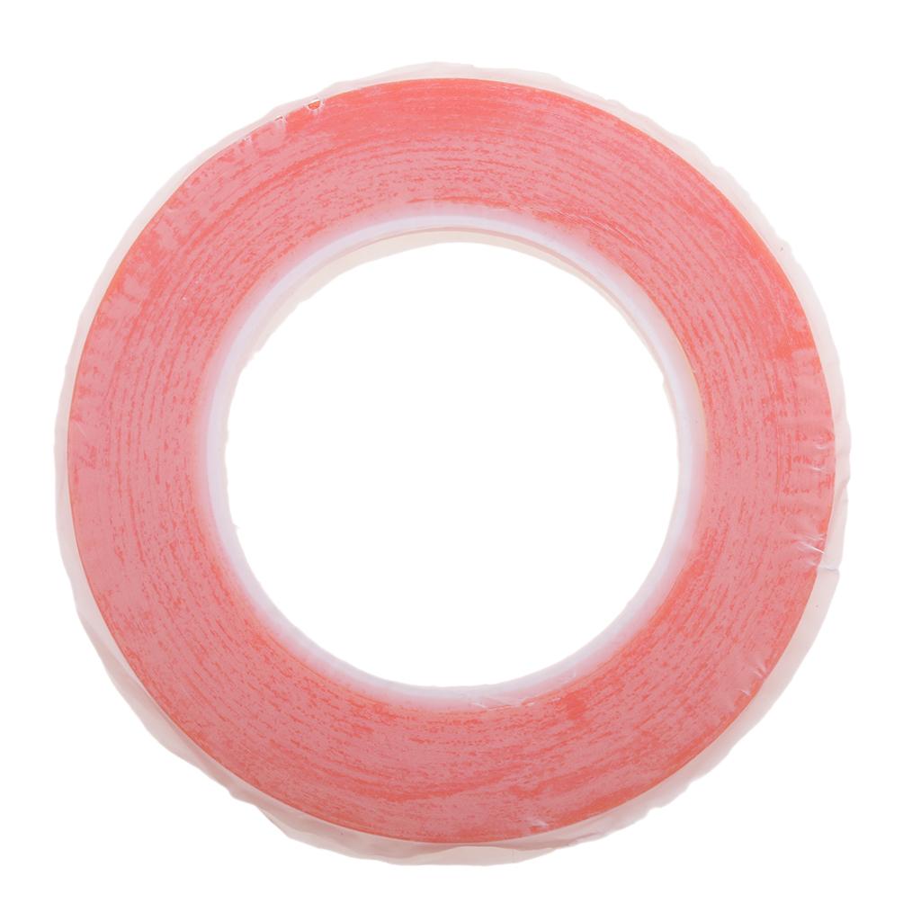 PET Double Sided Red Adhesive Tape Sticky for Laptop Phone LCD Screen