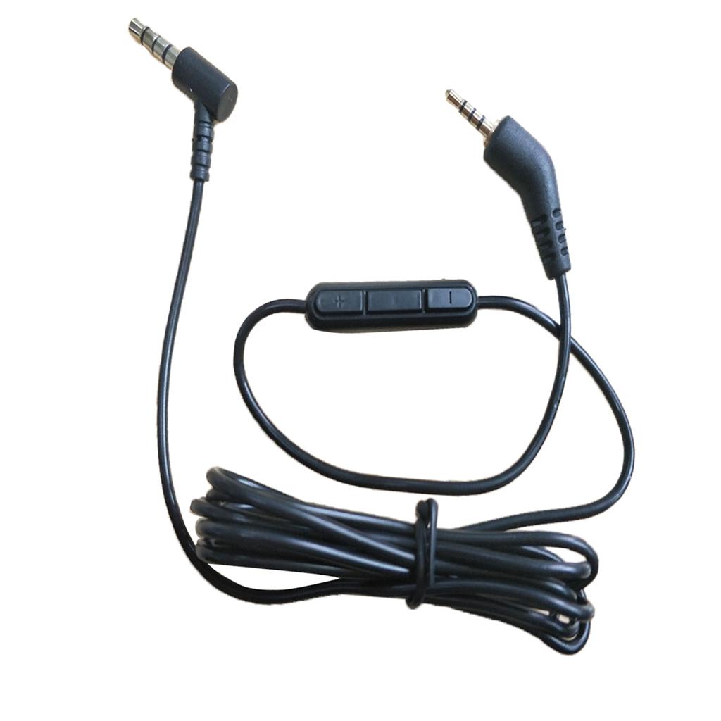 Replacement 2.5 to 3.5 mm Cable Cord with Remote Mic for BOSE On-Ear 2 OE2 OE2i Audio Headphones 1.8m Black