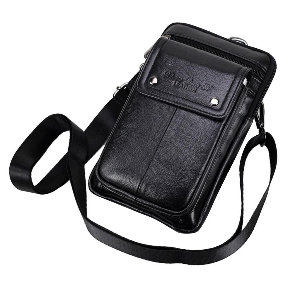 Waist Belt Bum Bag Sport Travel Case Cover Purse Pouch for Cell Phone Black