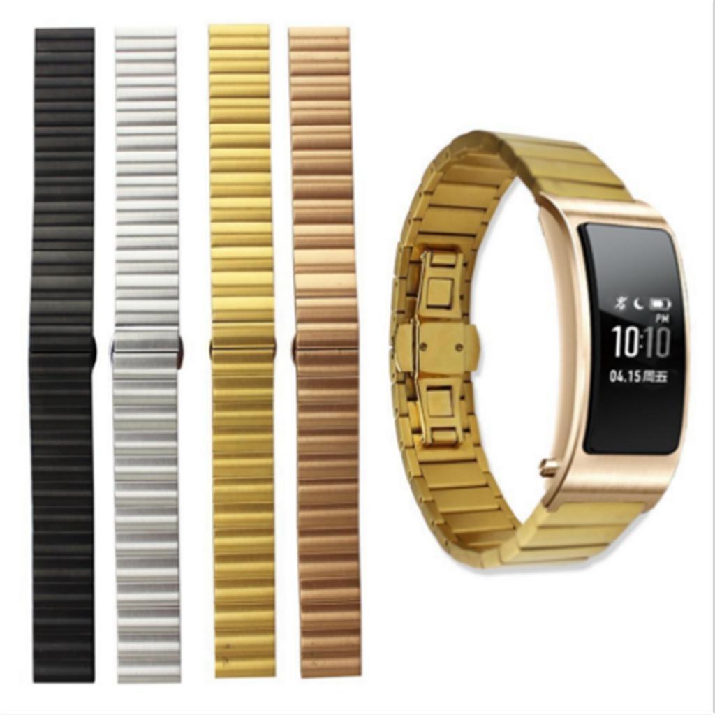 16mm Stainless Steel Alternate Watch Band Strap for Huawei B3 gold