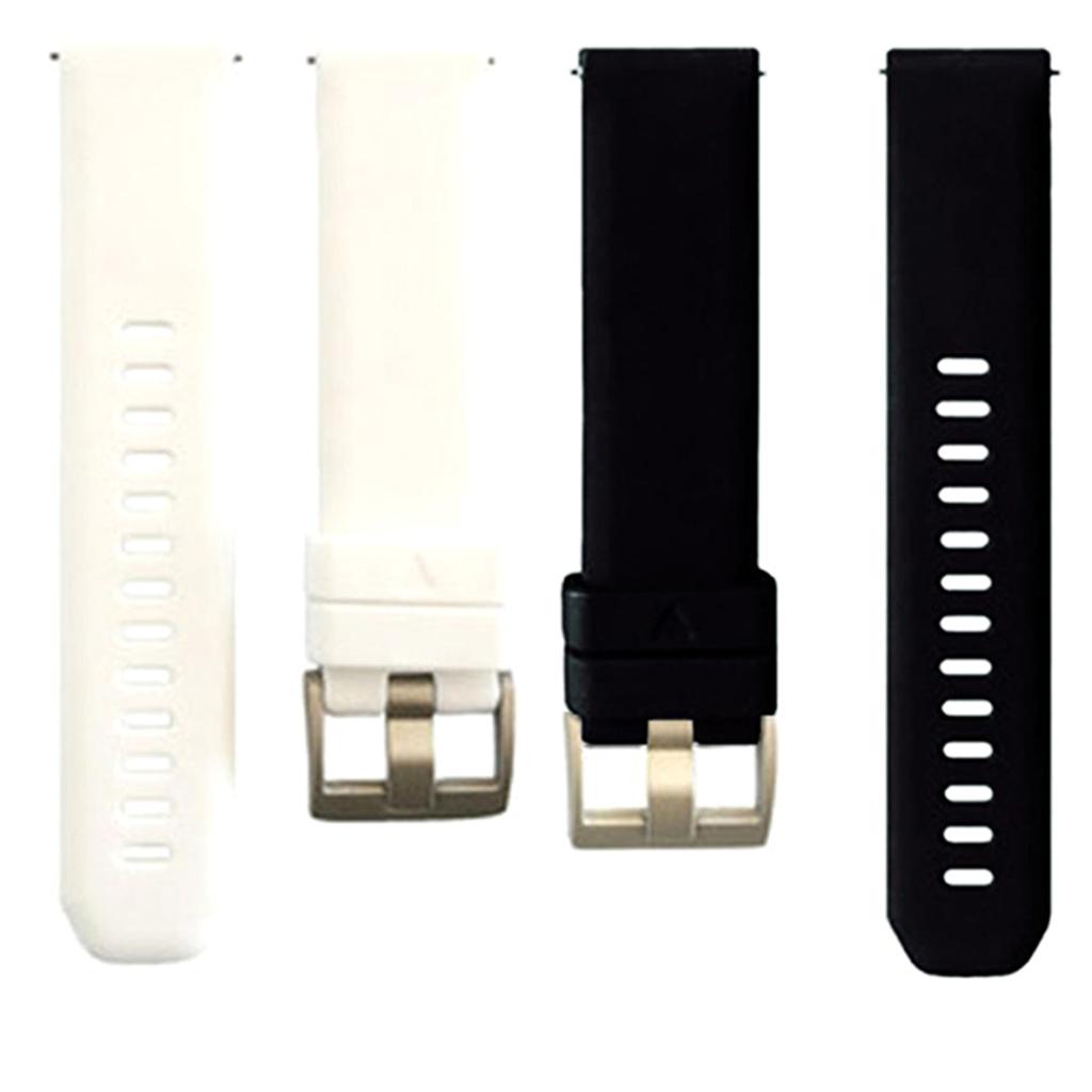 2 x 20mm Universal Silicone Quick Release Sweatproof Watch Band Wrist Strap