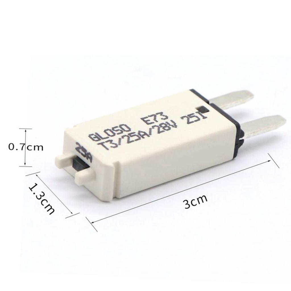 3x12V-24V Automotive Car Boat Circuit Breaker Samll Blade Fuse Resettable 25A