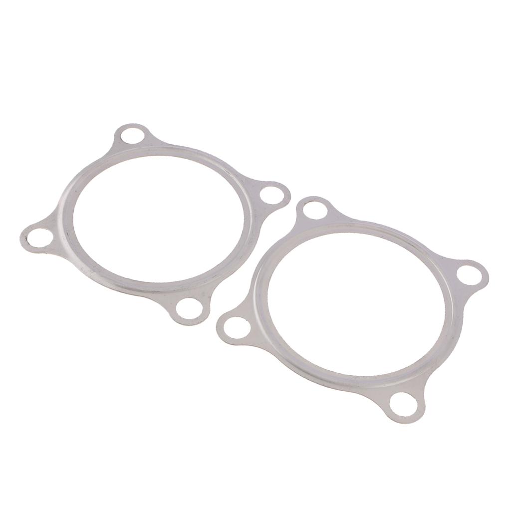 2x Turbine Turbo Charger Exhaust Down Pipe Interface Flange Gasket Universal