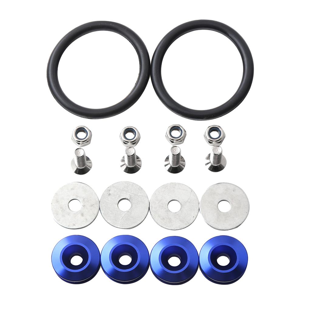Quick Release Fasteners For Car Bumpers Trunk Fender Hatch Lids Kit Blue