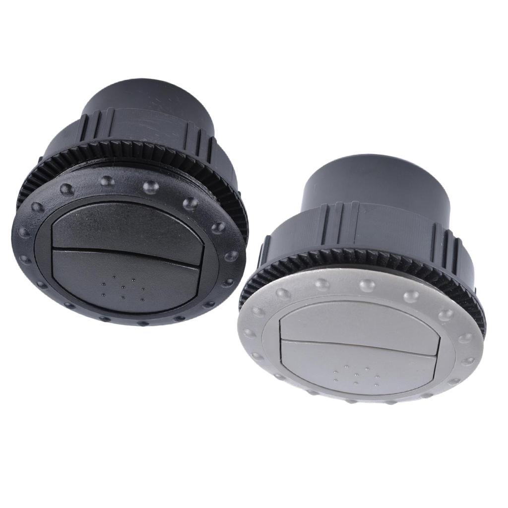 60mm Vent Air Outlet Rotating Interior Round Ceiling for Car RV ATV Black