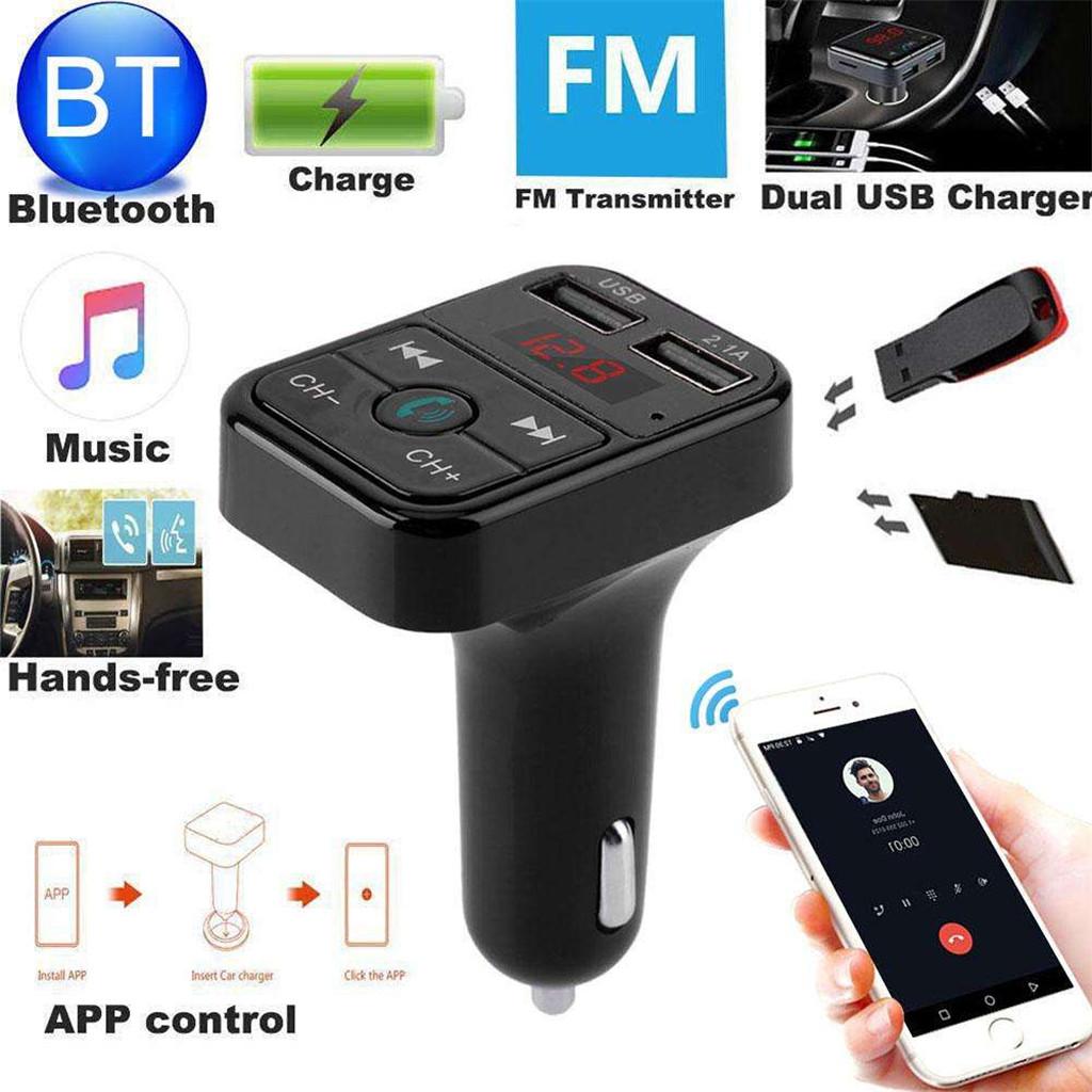 Car Bluetooth FM Transmitter B2 Car Bluetooth Transmitter USB Charger