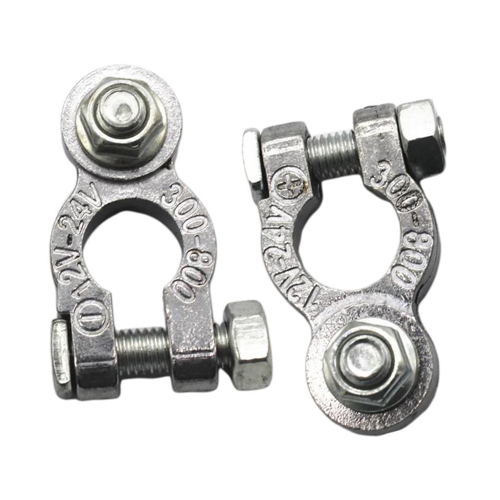 4pcs 12V Battery Terminals Connectors Clamps Car Van Caravan Motorhome