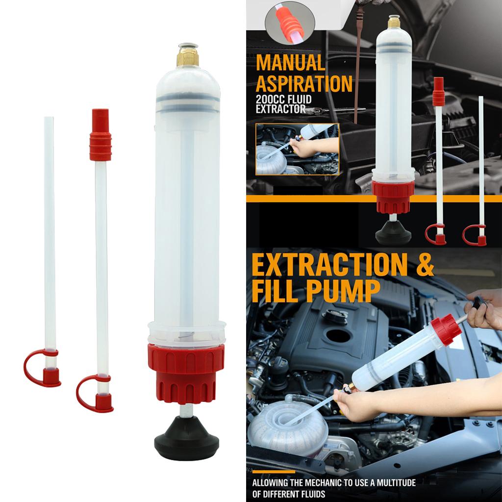 200cc Fluid Extraction Filling Syringe Transfer Liquid Pump Oil Extractor