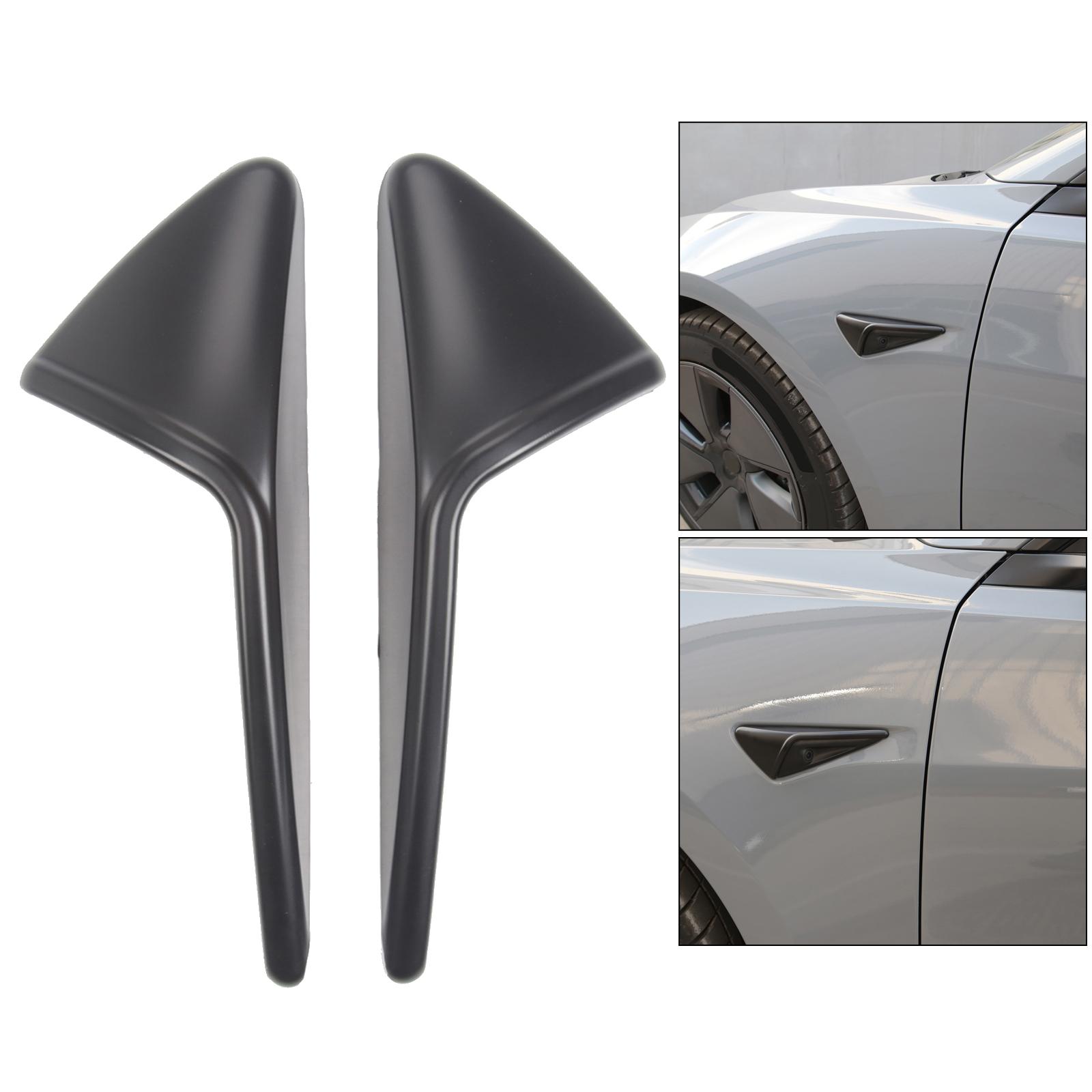 2 Packs Side Camera Cover Fit for Tesla Model Y Matte black