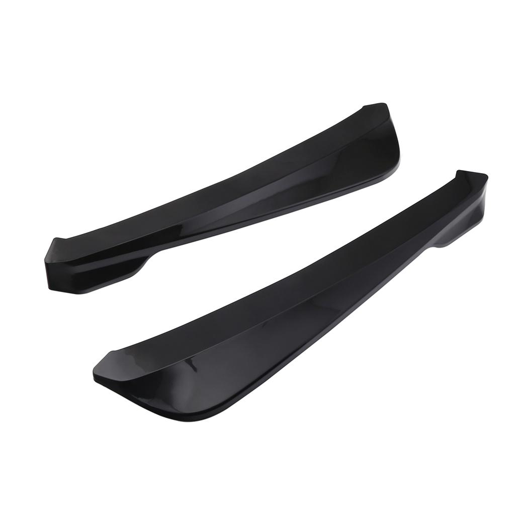 2pcs Rear Bumper Lip Wrap Diffuser Spoiler Universal 54x12x5CM Glossy Black