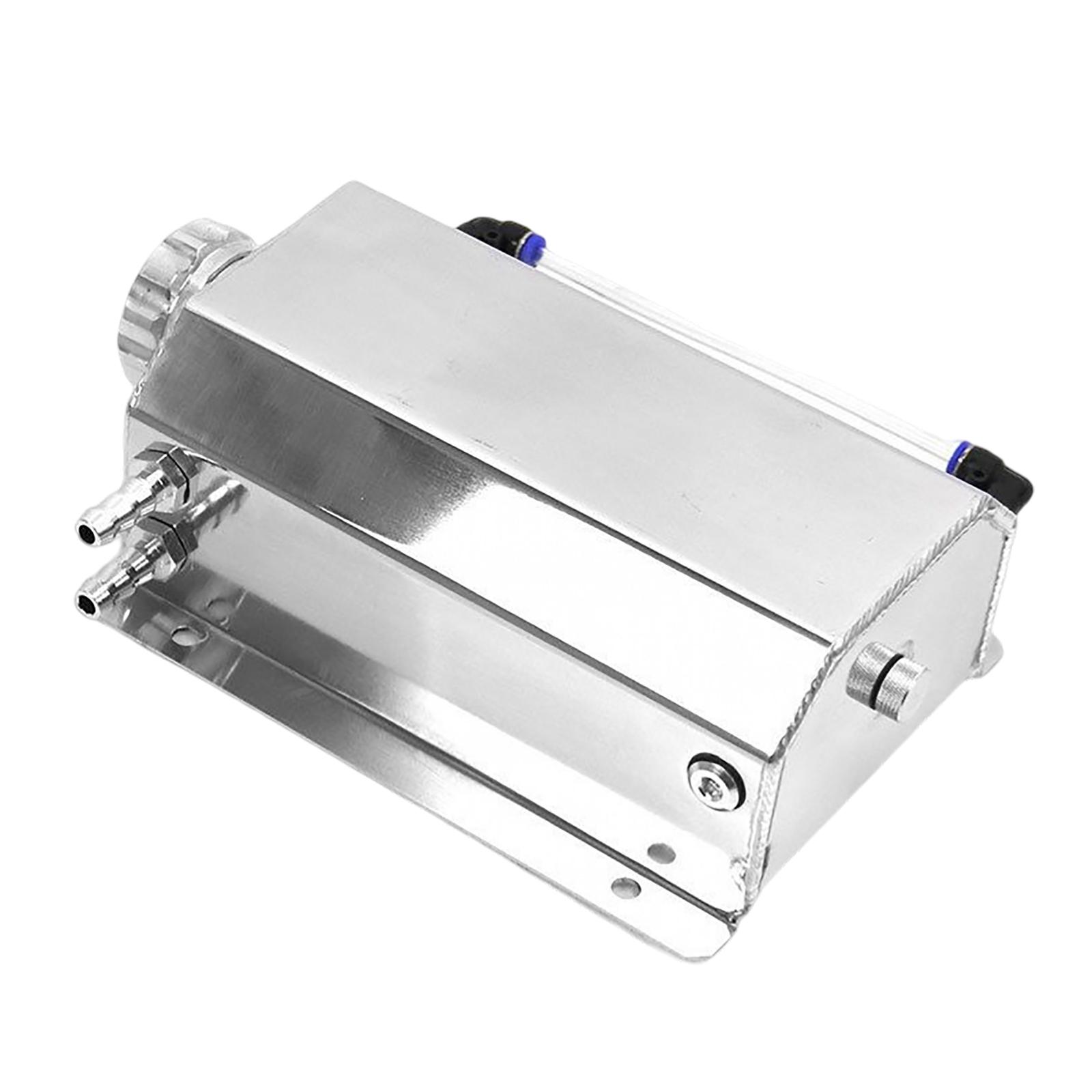 Universal 2L Coolant Radiator Overflow Tank Square Prevent Leakage Recovery