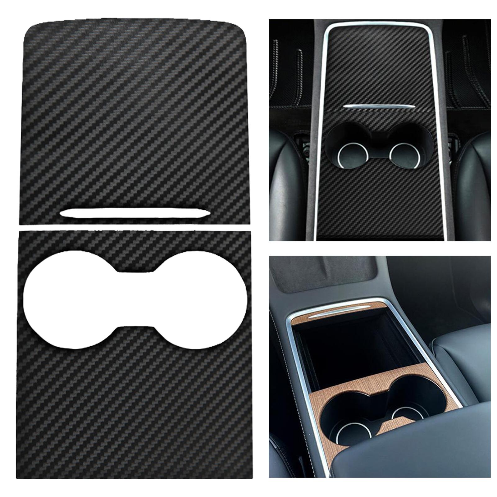 Center Console Covers Wrap for Tesla Model 3 Model Y Matte