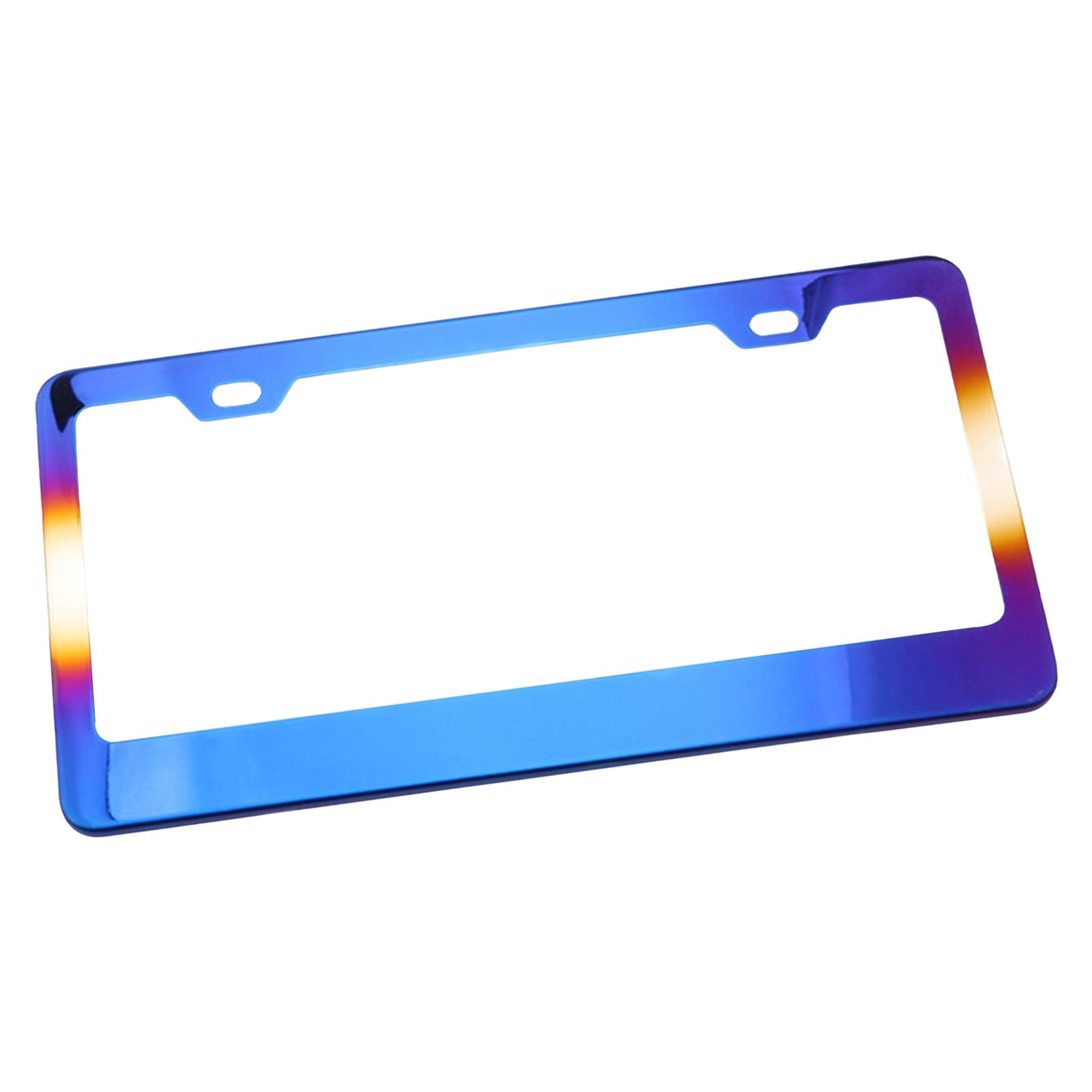 Universal License Plate Frame Cover for US Standard Plates Blue