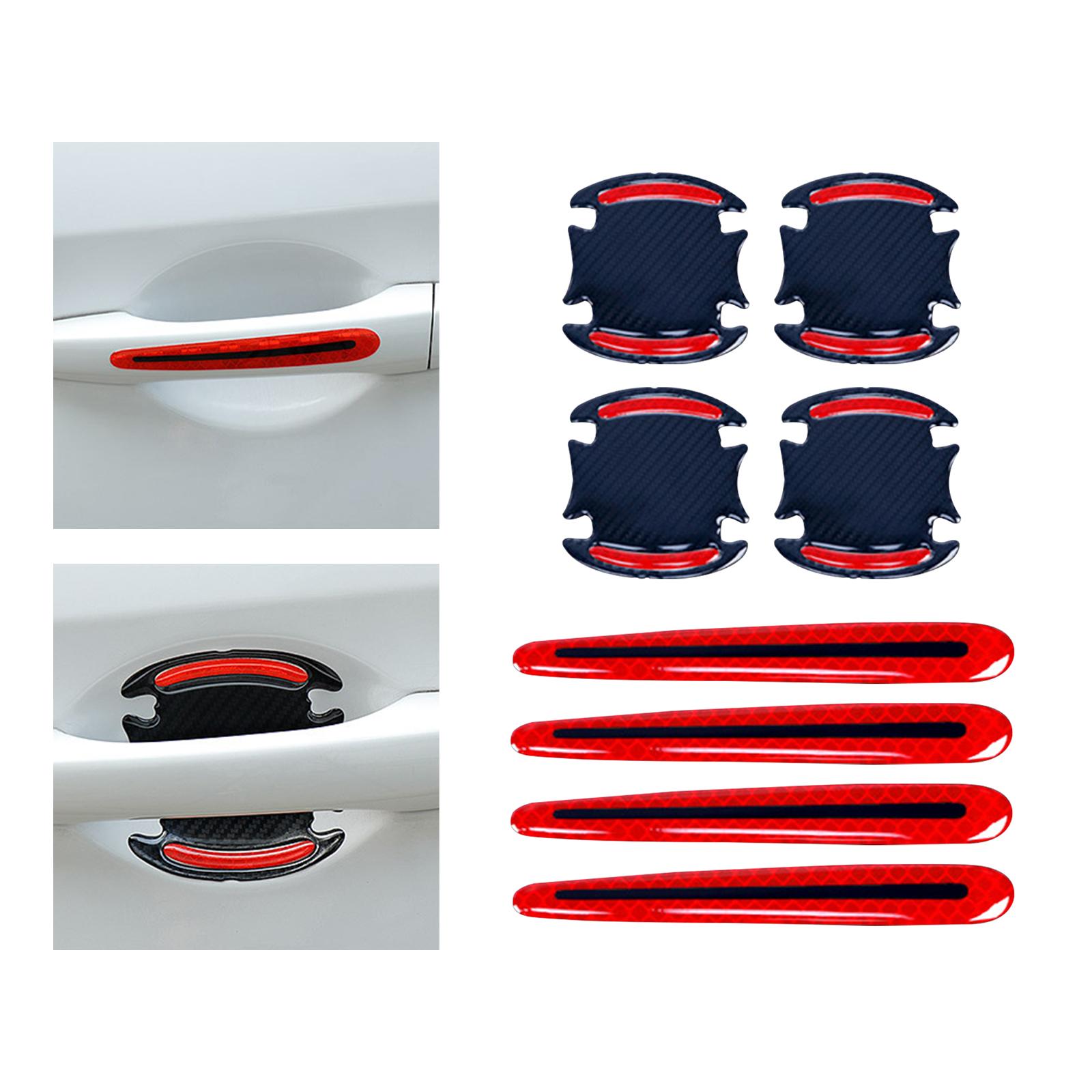  Handle Stickers Reflective Strip Scratch Safety for Suvs