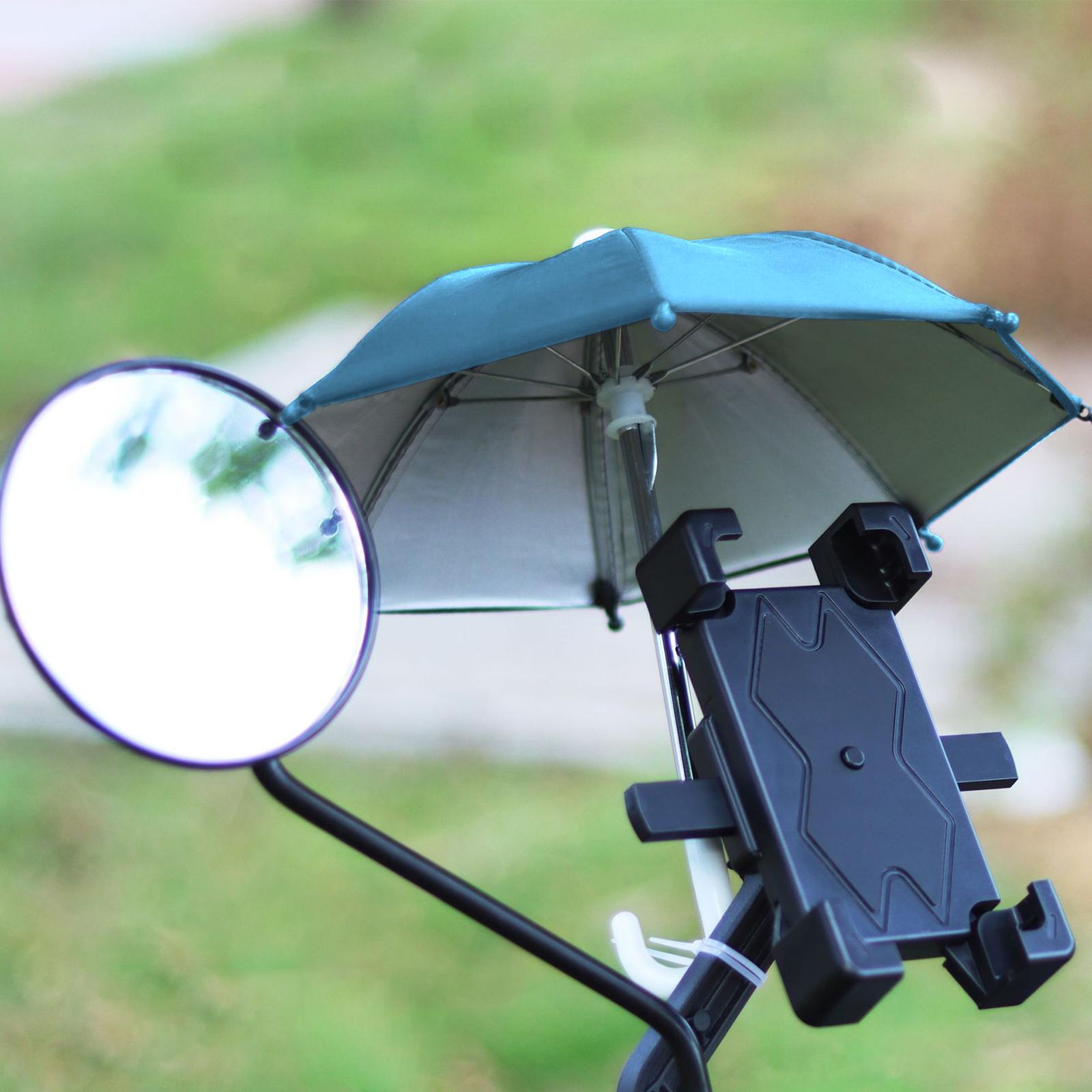 phone Umbrella Sun Shade for Outdoor Vehicle Toy Blue