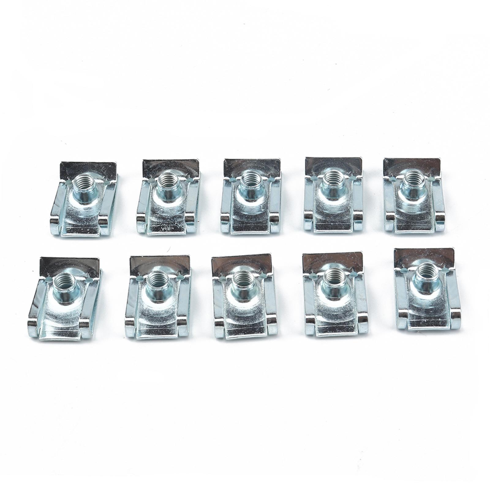 10Pcs M5 Clip Nut Fastener Clip for Vehicle Replaces Accessories