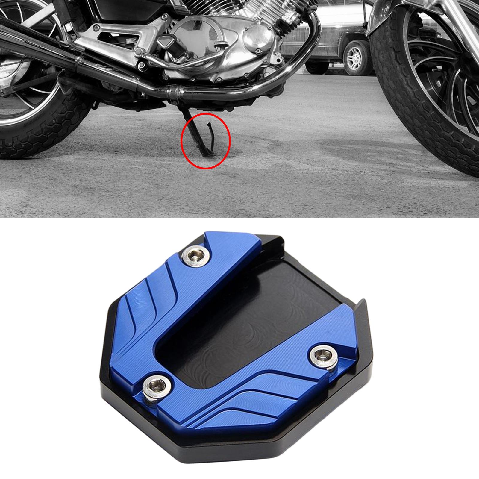 Motorcycle Kickstand Supporting Pad Universal Durable Spare Parts Premium Blue