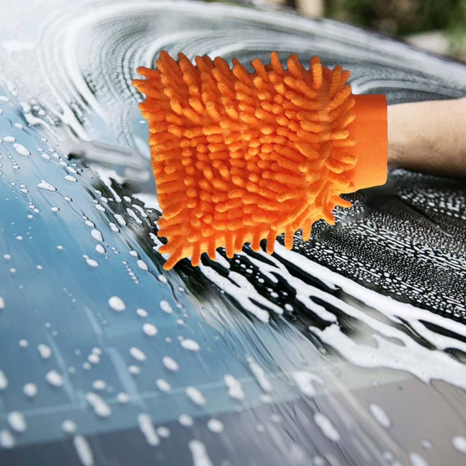 Car Wash Glove Chenille Car Cleaning Towel for Detailing Cleaning