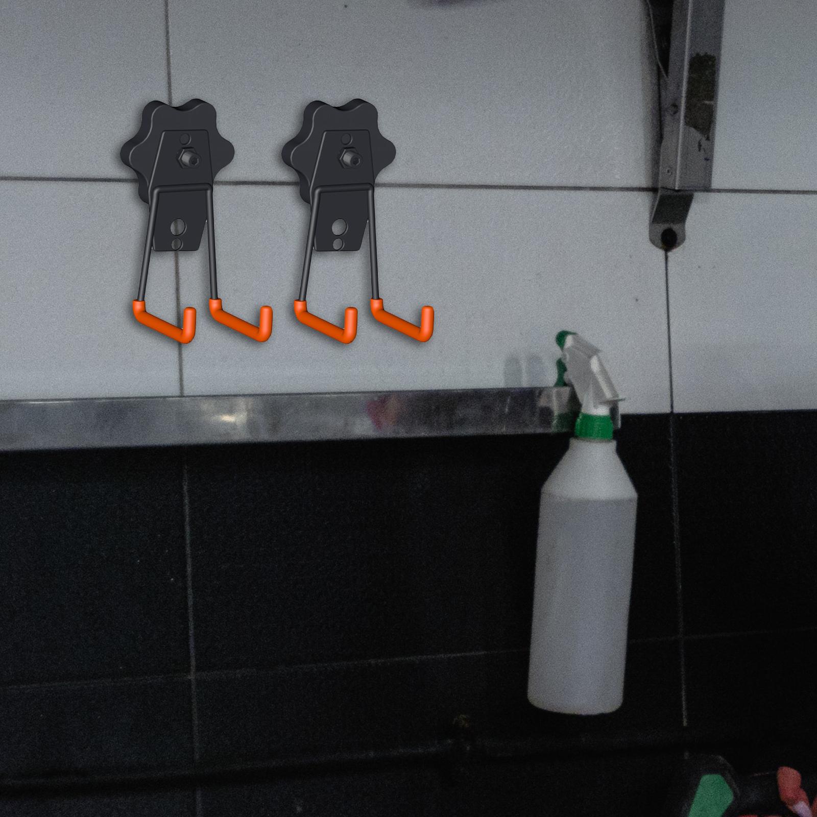 Water Hose Holder AntiSlip Garage Organizer Water Pipe Hanger for Home orange