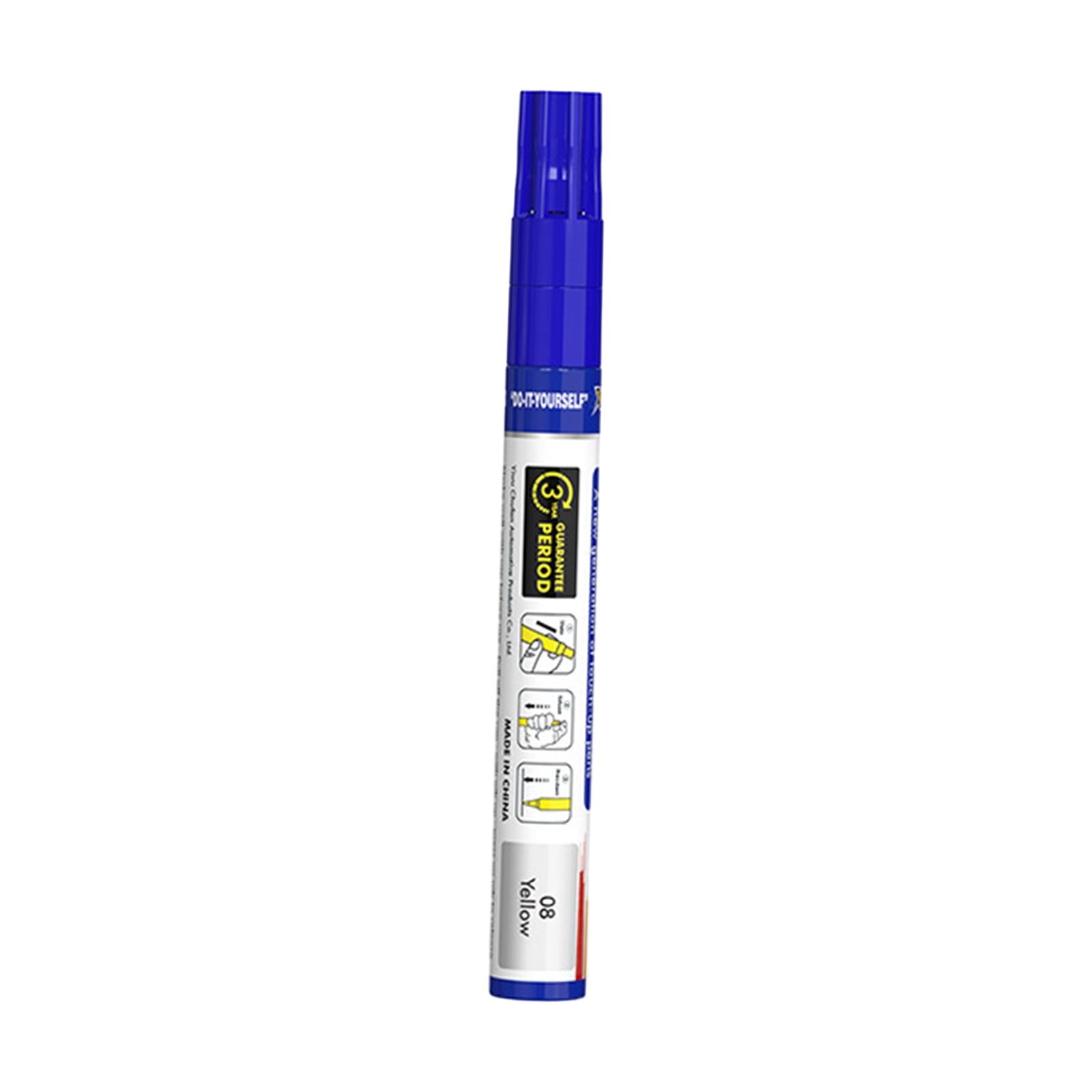Car Touch up Paint Pen Waterproof Supplies Car Scratch Repair Pen Automobile Yellow