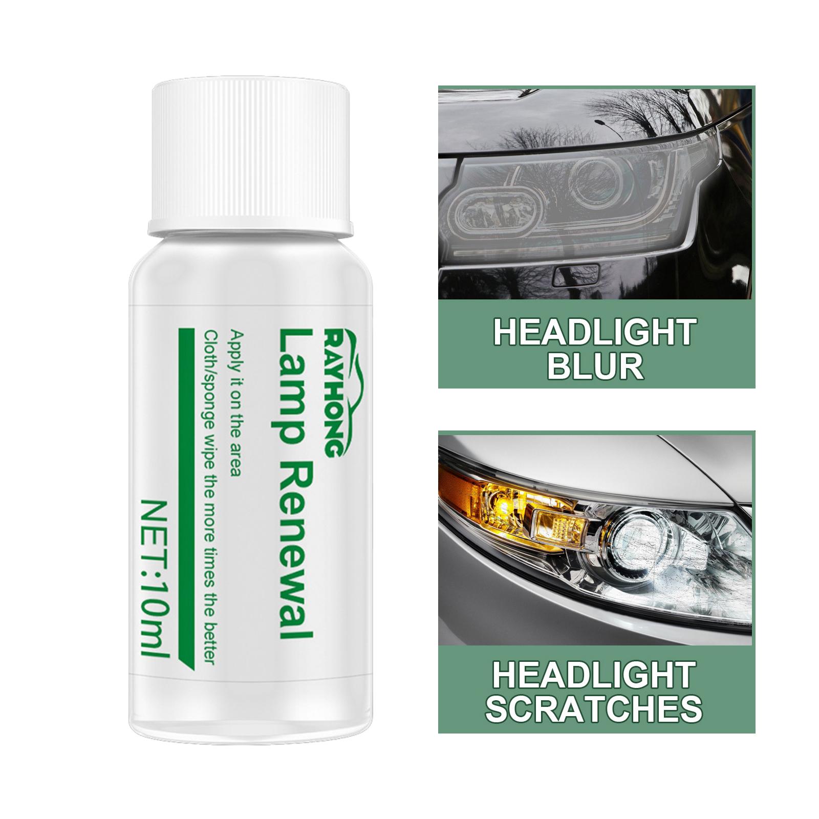 Headlight Polisher Restorer for Lights Car Windows Brake Lights 10ml