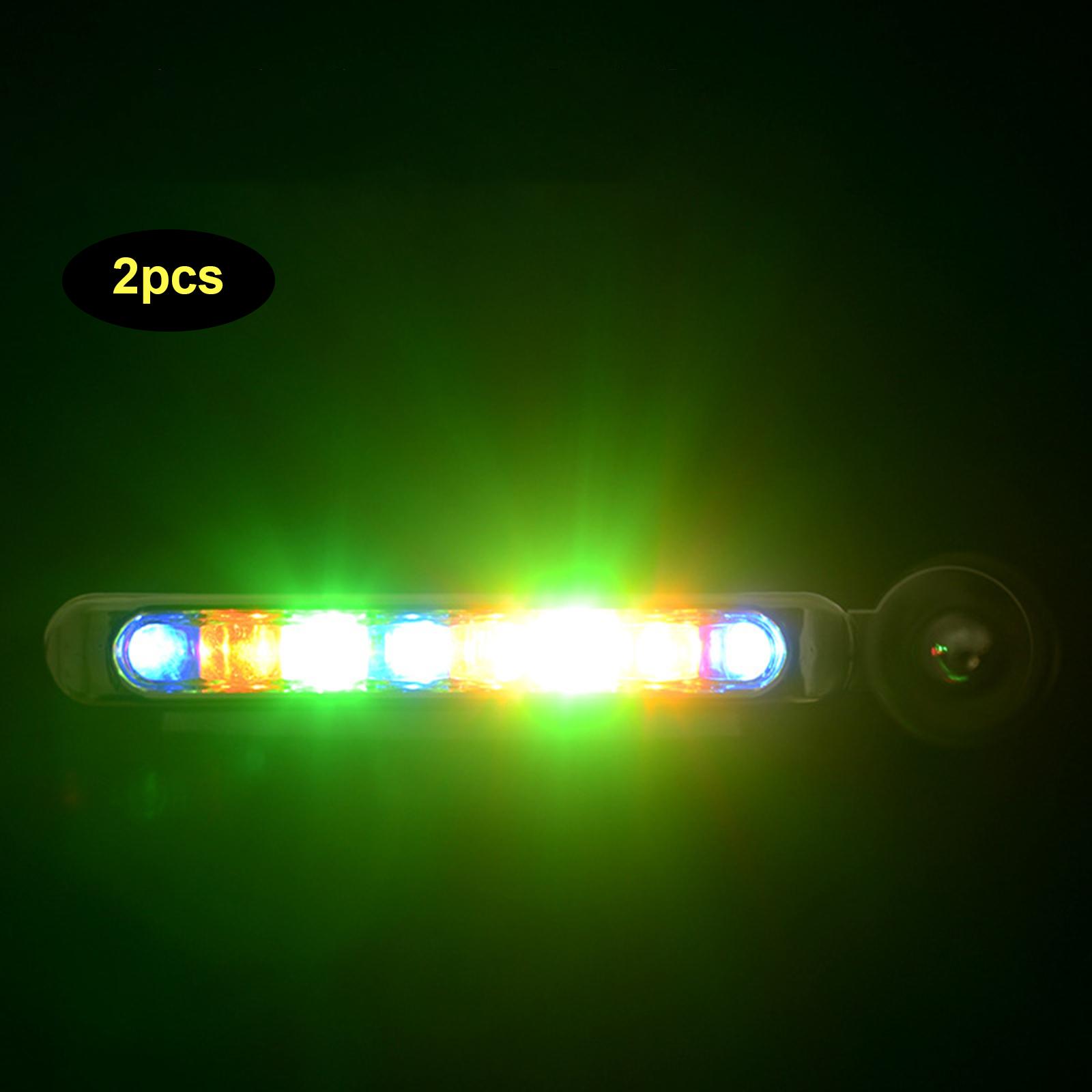 2 Pieces Car LED Wind Powered Vehicle Lights Automobile Day Time Headlight