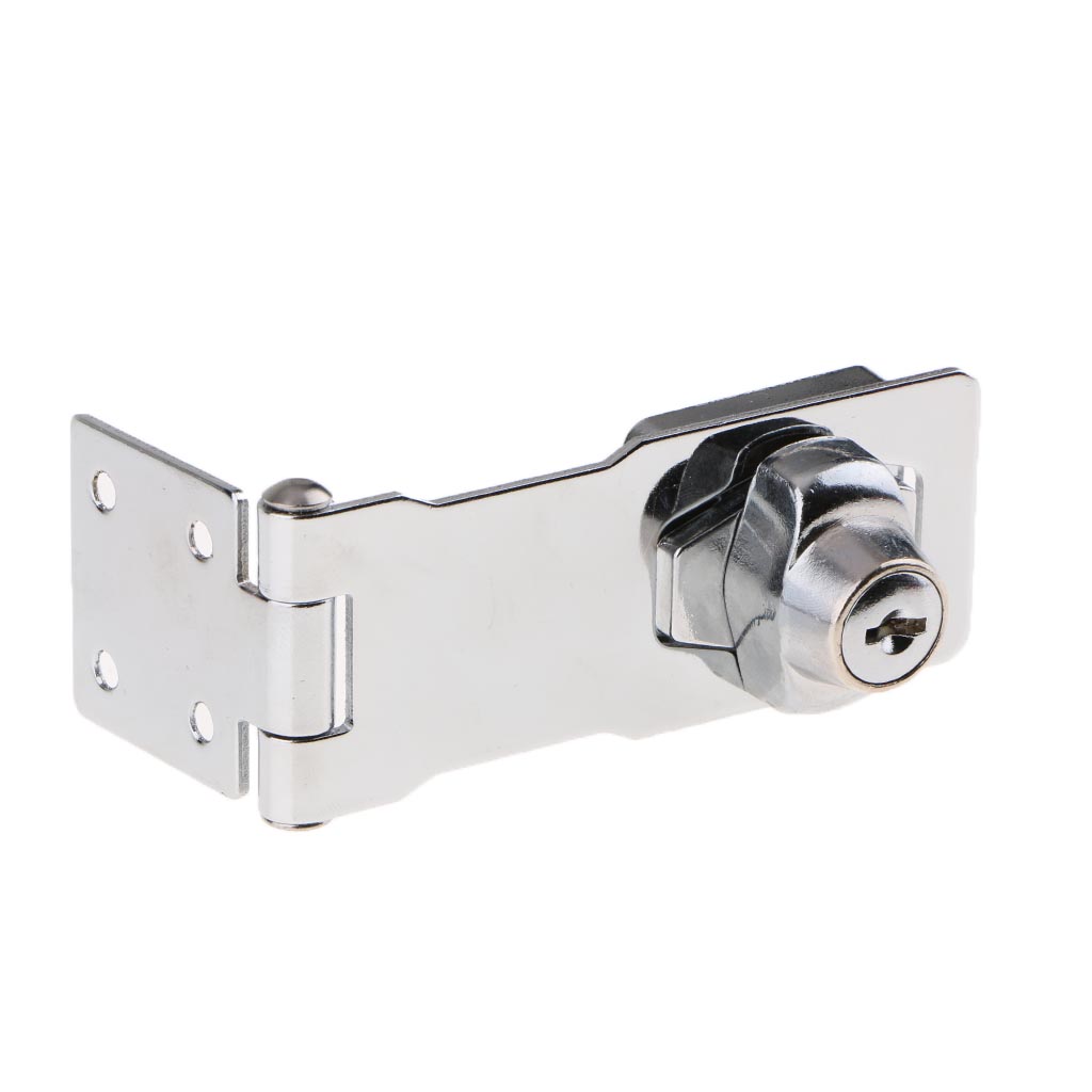 Stainless Steel Keyed Hasp Lock Knob Keyed Locking Buckle for Doors ...