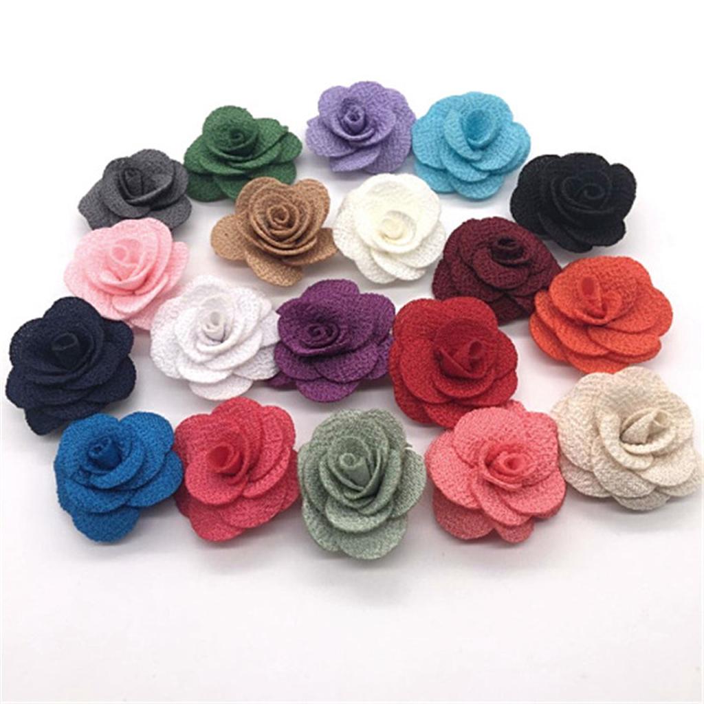 Lots 20Pcs Artificial Silk Fake Rose Flower Heads Bulk ...