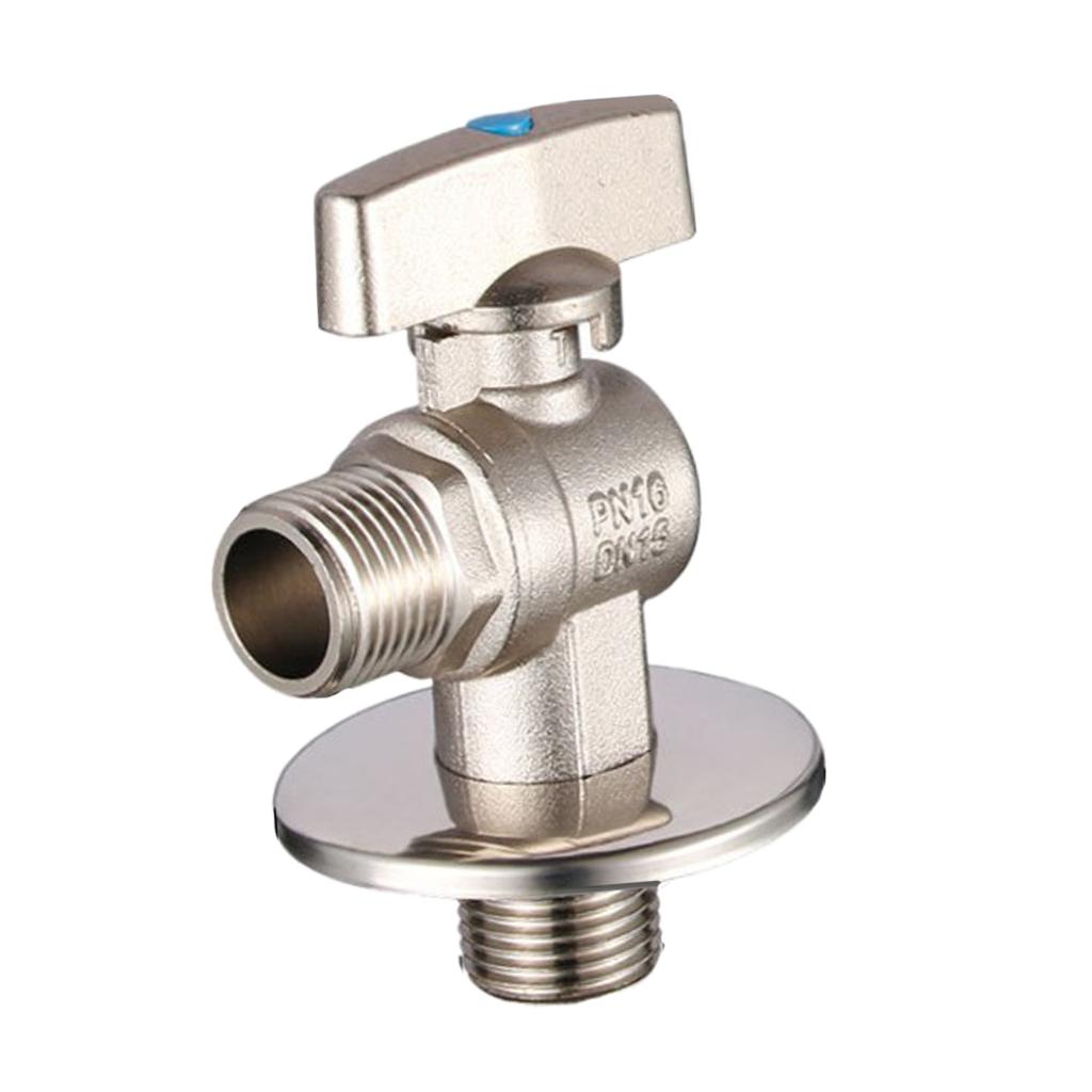 G1/2 Brass Shower Shut off Faucet Valve Diverter Cold Hot Water Mixer Blue Point