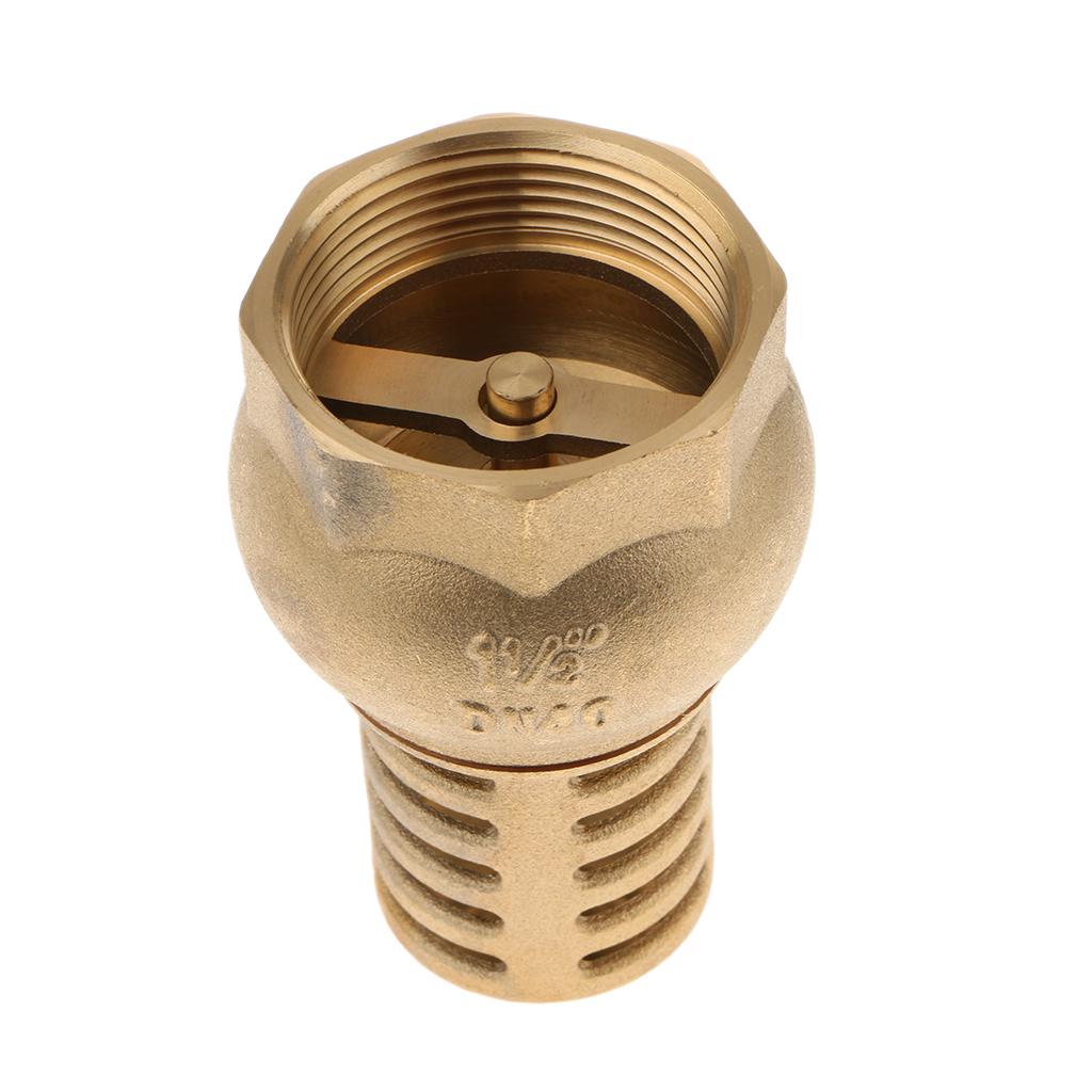 Heavy Duty Brass Foot Valve Female Threaded Water Pump Bottom Valve  DN40